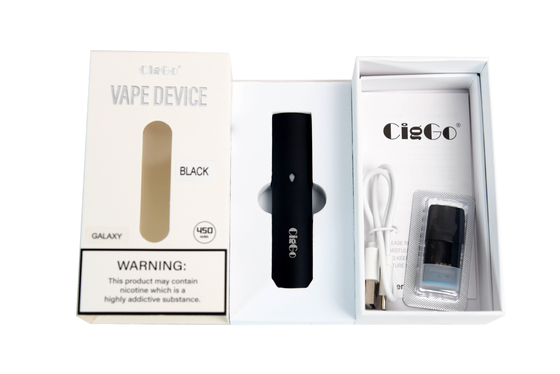 1.9ML Vape Pod System Battery 450Mah 300 Puffs Closed Pod Vape Pen