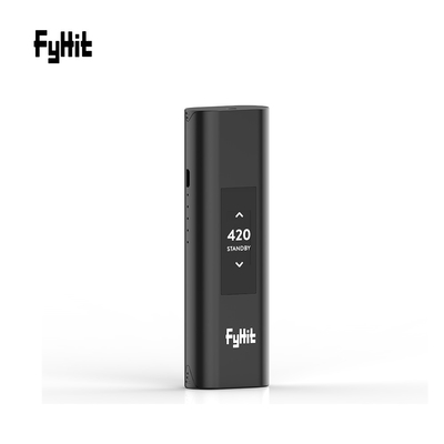 2 en 1 vaporizador de encargo seco elegante del logotipo de Herb Vaporizer Black Vaporizer With